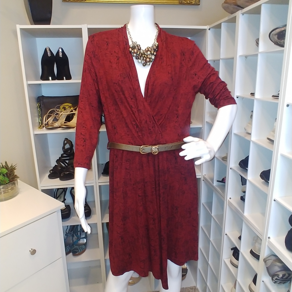 TART COLLECTION RED "MANHATTAN" DRESS L